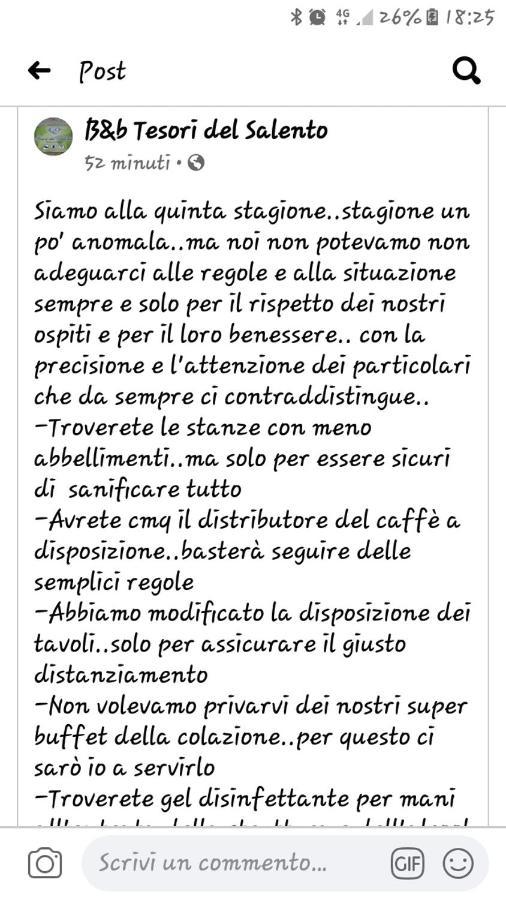 阿利斯泰 Tesori Del Salento酒店 外观 照片